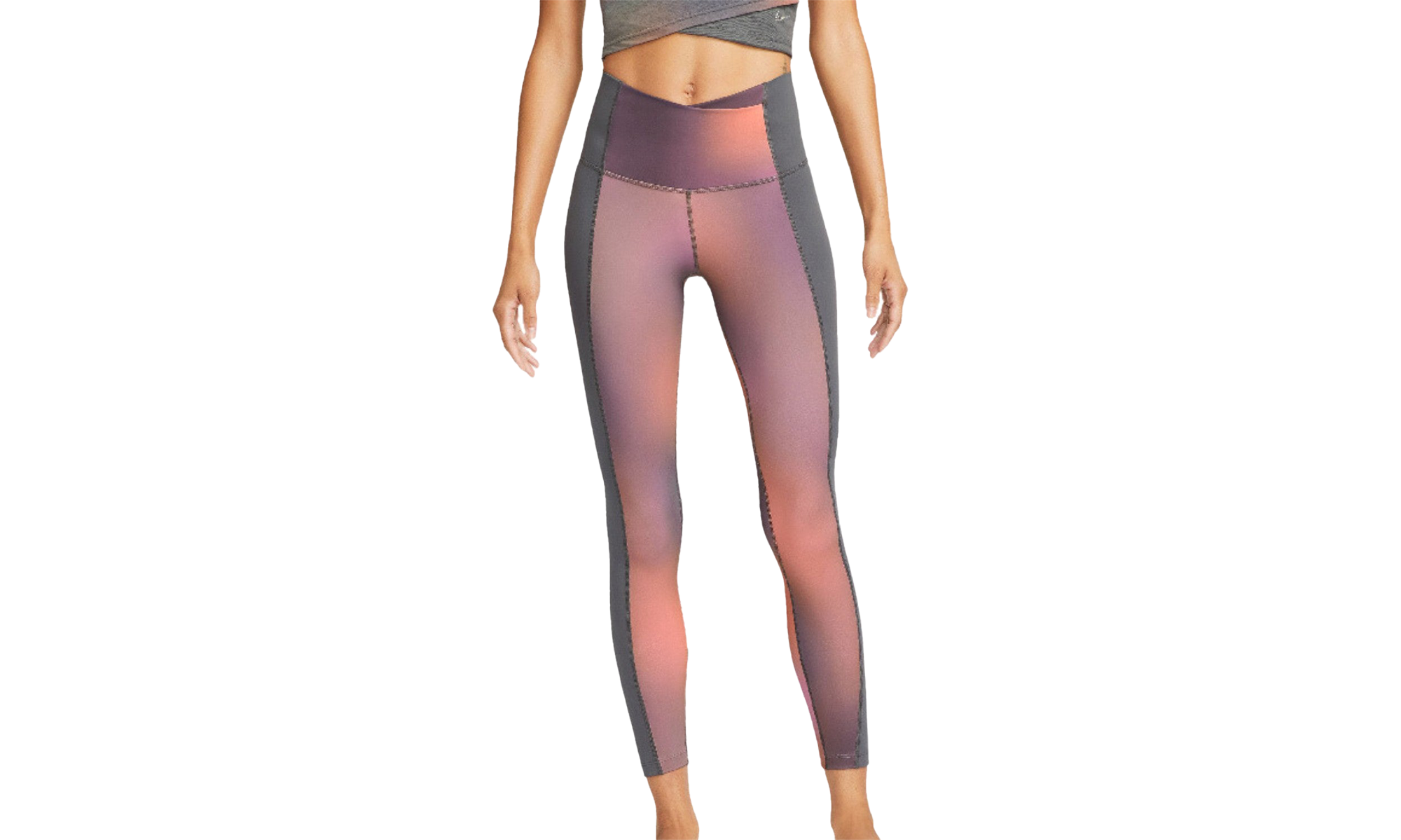 Womens Yoga Dri-fit - Tight Fit Leggings"IRON GREY/MULTI COLOR" DQ6427 068
