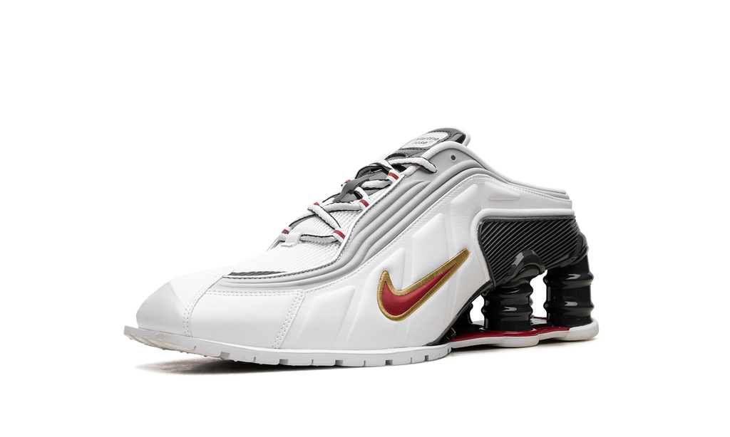 Shox MR4 Mule"Martine Rose Metallic Platinum Varsity Red" IM5420 100