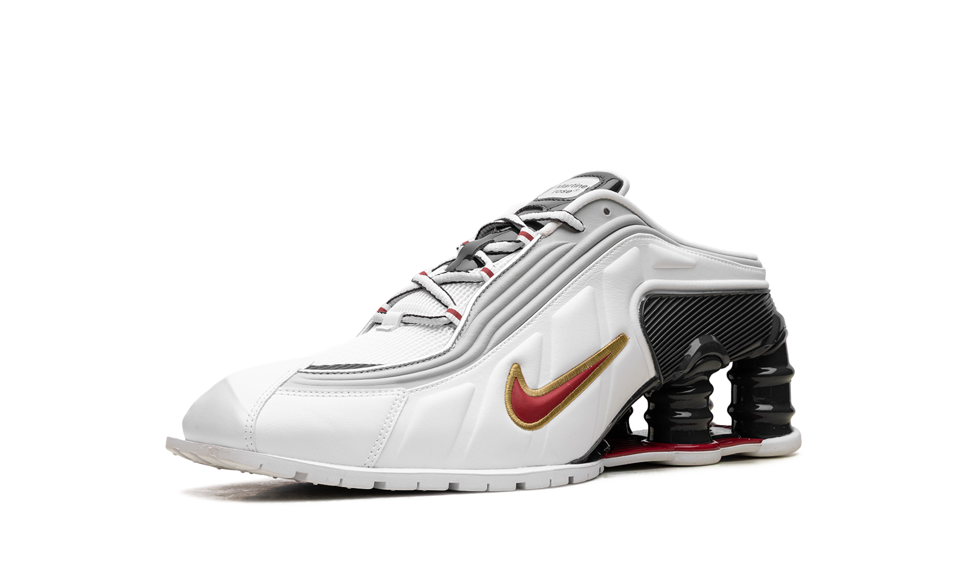 Shox MR4 Mule"Martine Rose Metallic Platinum Varsity Red" IM5420 100